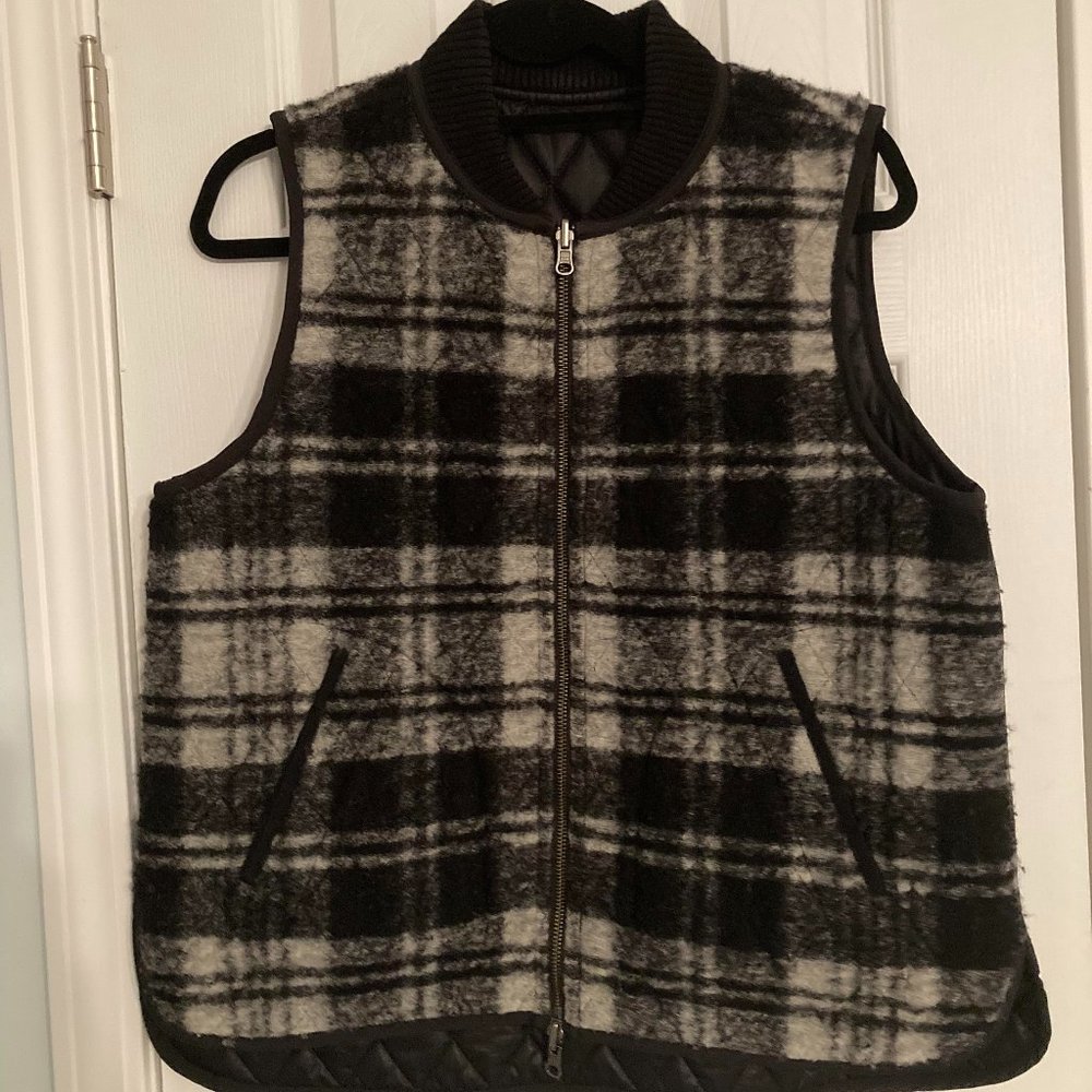 Madewell Reversible Vest in Copeland Plaid